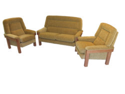 Custom Lounge Suite In Mustard Fabric
