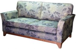 Bespoke sofa in floral fabric