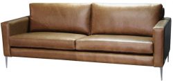 Custom designed leather sofa