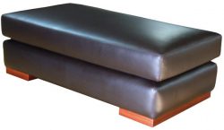 Capricorn leather ottoman