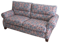 Geometric Fabric Custom Couch