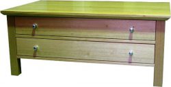 Custom built coffee table with storage