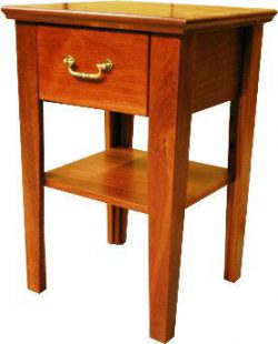 Custom crafted bedside table