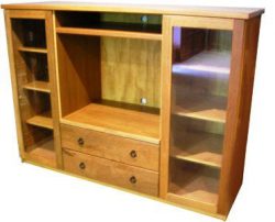 Custom designed pine entertainment unit