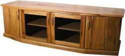low 4-door wooden unit