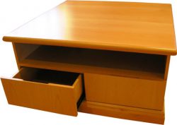 Custom designed coffee table with storage
