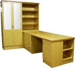 Custom designed pine office furniture