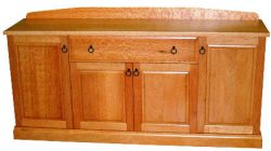 Custom wooden sideboard unit