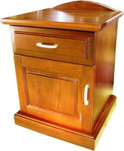Hand crafted jarrah bedside table