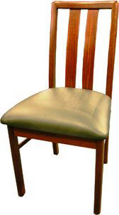 Custom made wood dining chair
