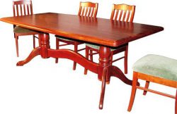Custom crafted jarrah dining setting
