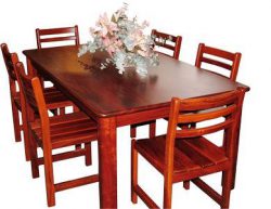 Custom designed jarrah dining setting