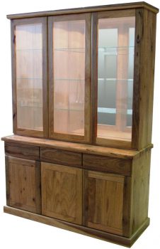 custom 3-door display cabinet