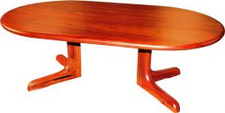 Custom designed jarrah dining table
