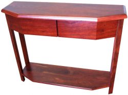 Custom designed jarrah hall table