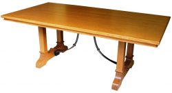 Custom made wooden dining table