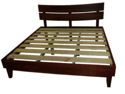 Custom made jarrah bed